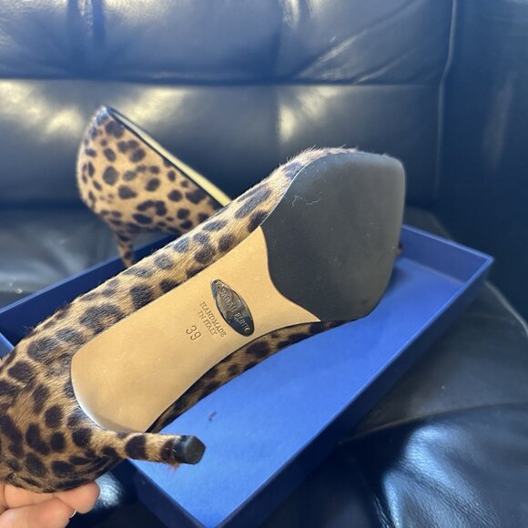 Sarah Flint Perfect Pump 85 Chocolate Leopard Hair - Picture 3 of 6